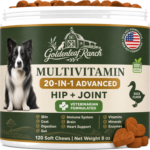 Goldenleaf Ranch Hip & Joint Multivitamin tub, transparent cutout